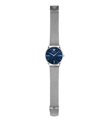 AR11571 Emporio Armani | Round Blue 42mm Analog Watch (Men)