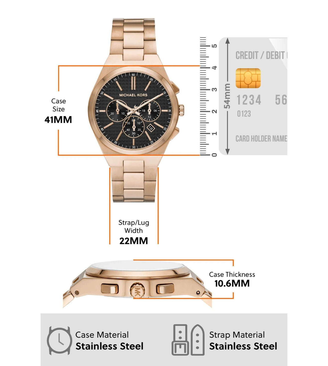 MK9119 | MICHAEL KORS Lennox Chronograph Watch for Men