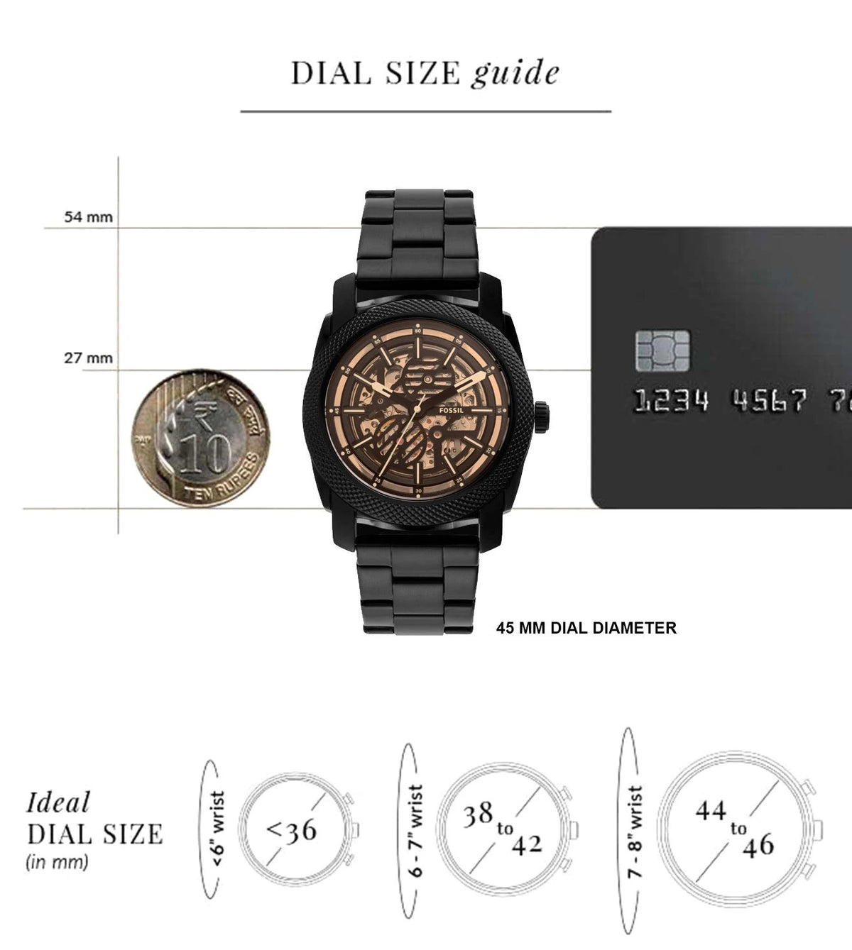 Me3253 ME3253 FOSSIL | Machine Automatic Analog St Steel Watch (Men) – Sai ...