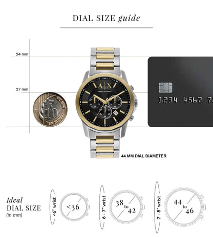 AX7148SET | ARMANI EXCHANGE Chronograph Watch for Men With Bracelet