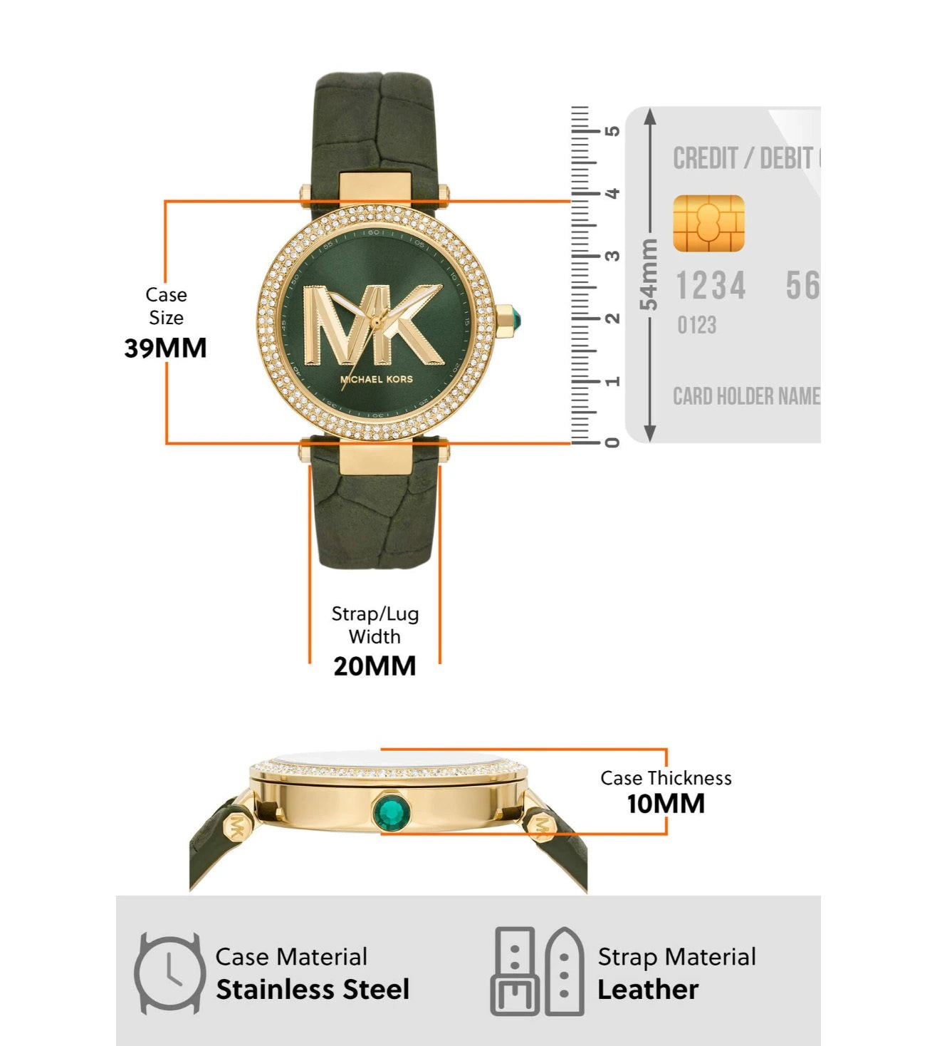 MK4724 | MICHAEL KORS Parker Analog Watch for Women