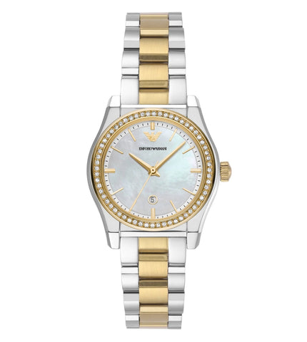 AR11559 Emporio Armani | Mother of Pearl Dial Analog Watch (Women) - Buy Now at Sai Creations Watches