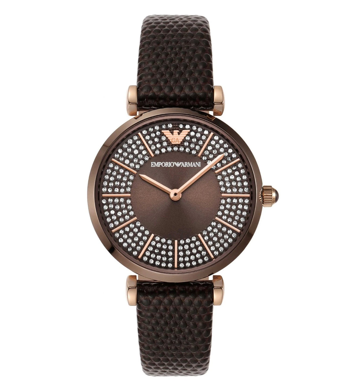 Ar11265 AR11565 Emporio Armani | Brown Dial Analog Watch (Women) – Sai ...