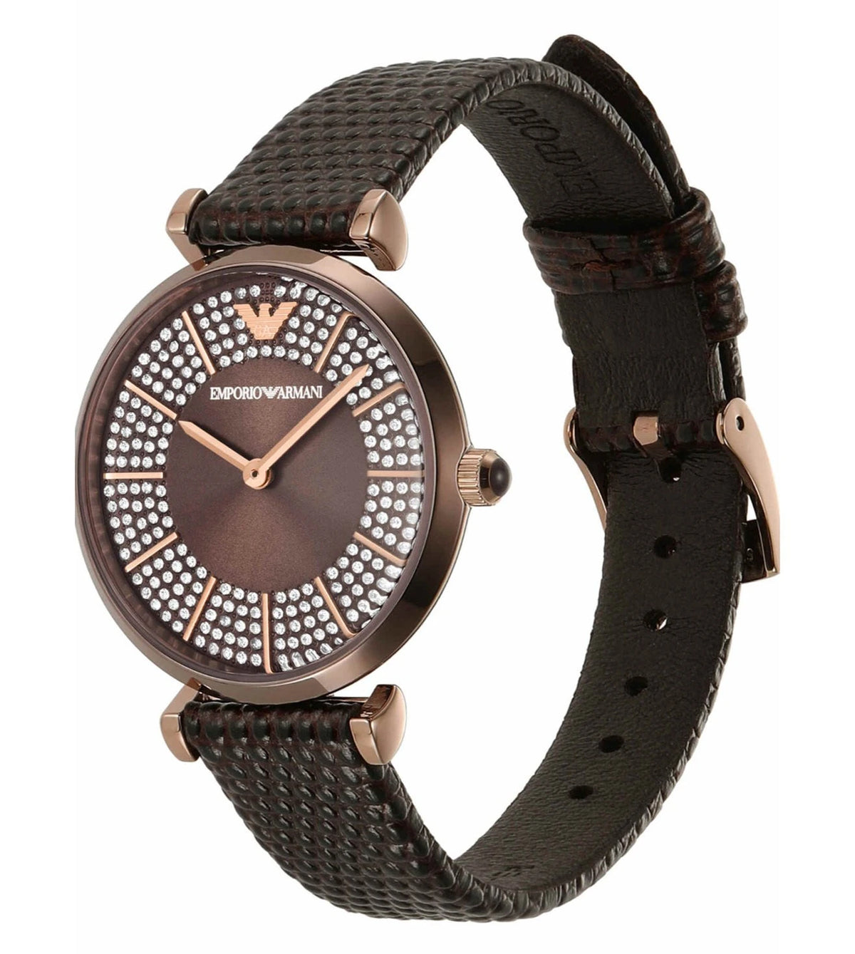 Ar11265 AR11565 Emporio Armani | Brown Dial Analog Watch (Women) – Sai ...