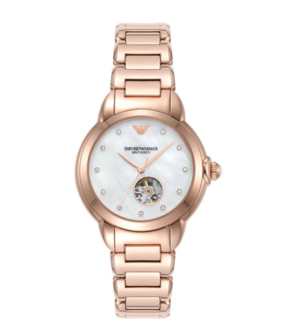 AR60072 Emporio Armani | Mother of Pearl Dial Automatic Watch (Women) - Buy Now at Sai Creations Watches