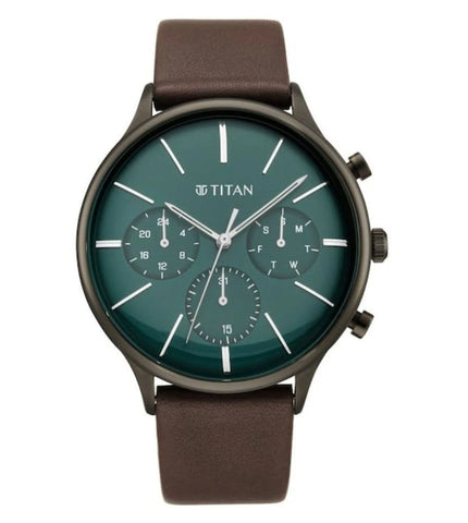 NR90134QL01 | TITAN Light Leathers Chronograph Watch for Men - Buy Now at Sai Creations Watches