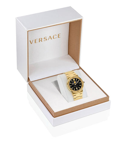 VE7G00323| VERSACE Greca Logo Moonph Unisex Analog Watch