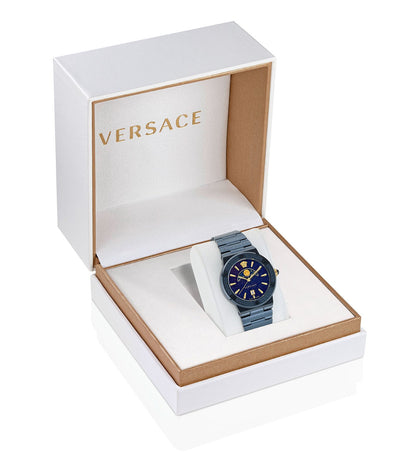 VE7G00423 | VERSACE Greca Logo Moonph Unisex Analog Watch 