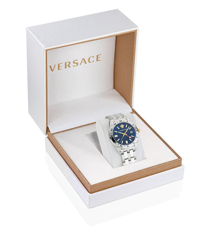 VE7C00523 | VERSACE Greca Time Gmt Analog Watch for Men