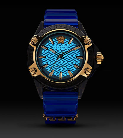 VE6E00323 | VERSACE Icon Active Indiglo Unisex Analog Watch