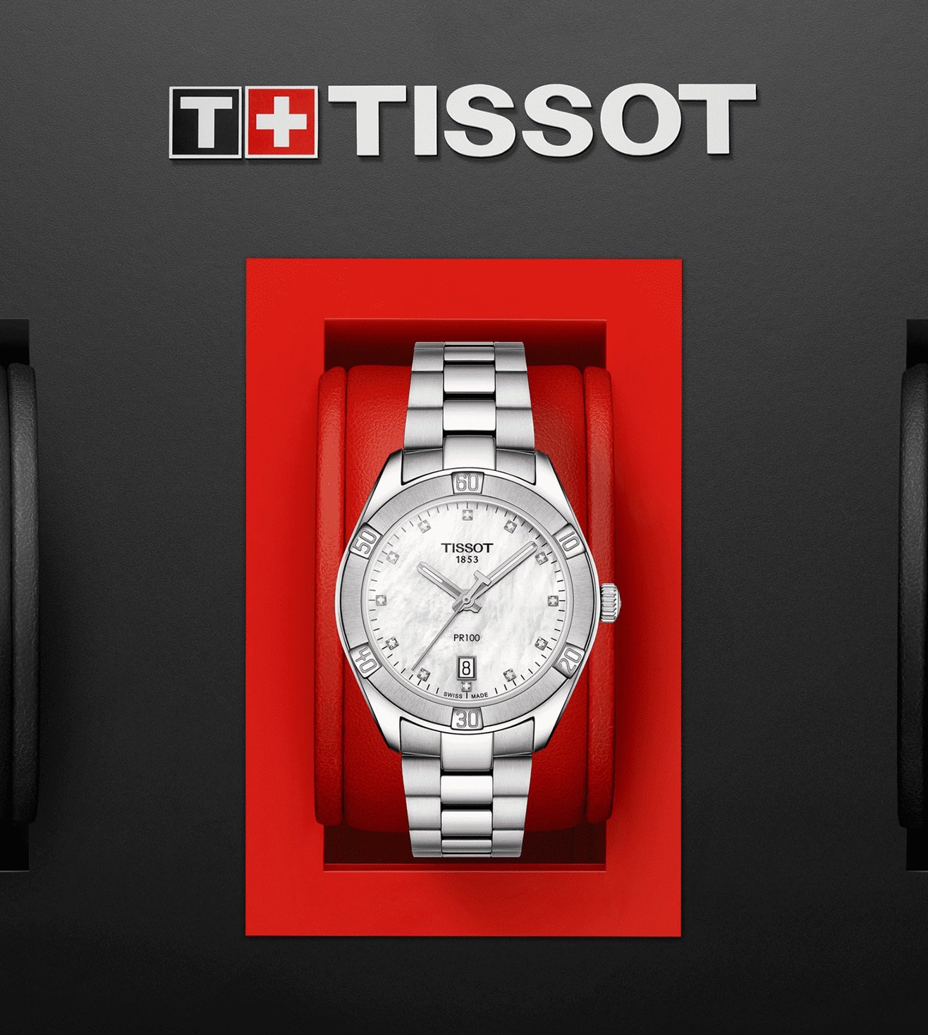 T1019101111600  |  TISSOT T-Classic Swiss PR 100 Sport Chic Analog Watch for Women