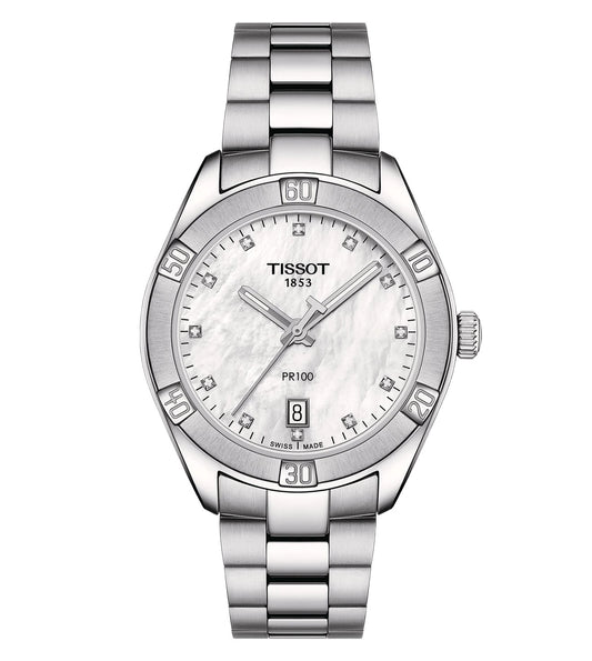 T1019101111600  |  TISSOT T-Classic Swiss PR 100 Sport Chic Analog Watch for Women