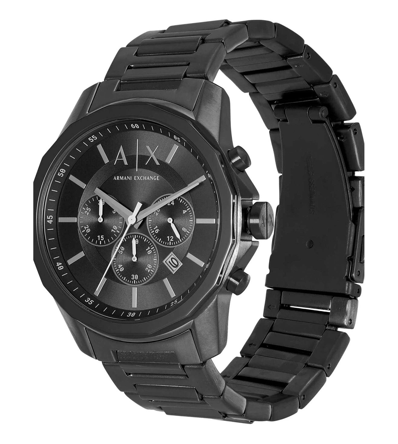 AX7153ST | ARMANI EXCHANGE Banks Chronograph Watch for Men With Bracel ...