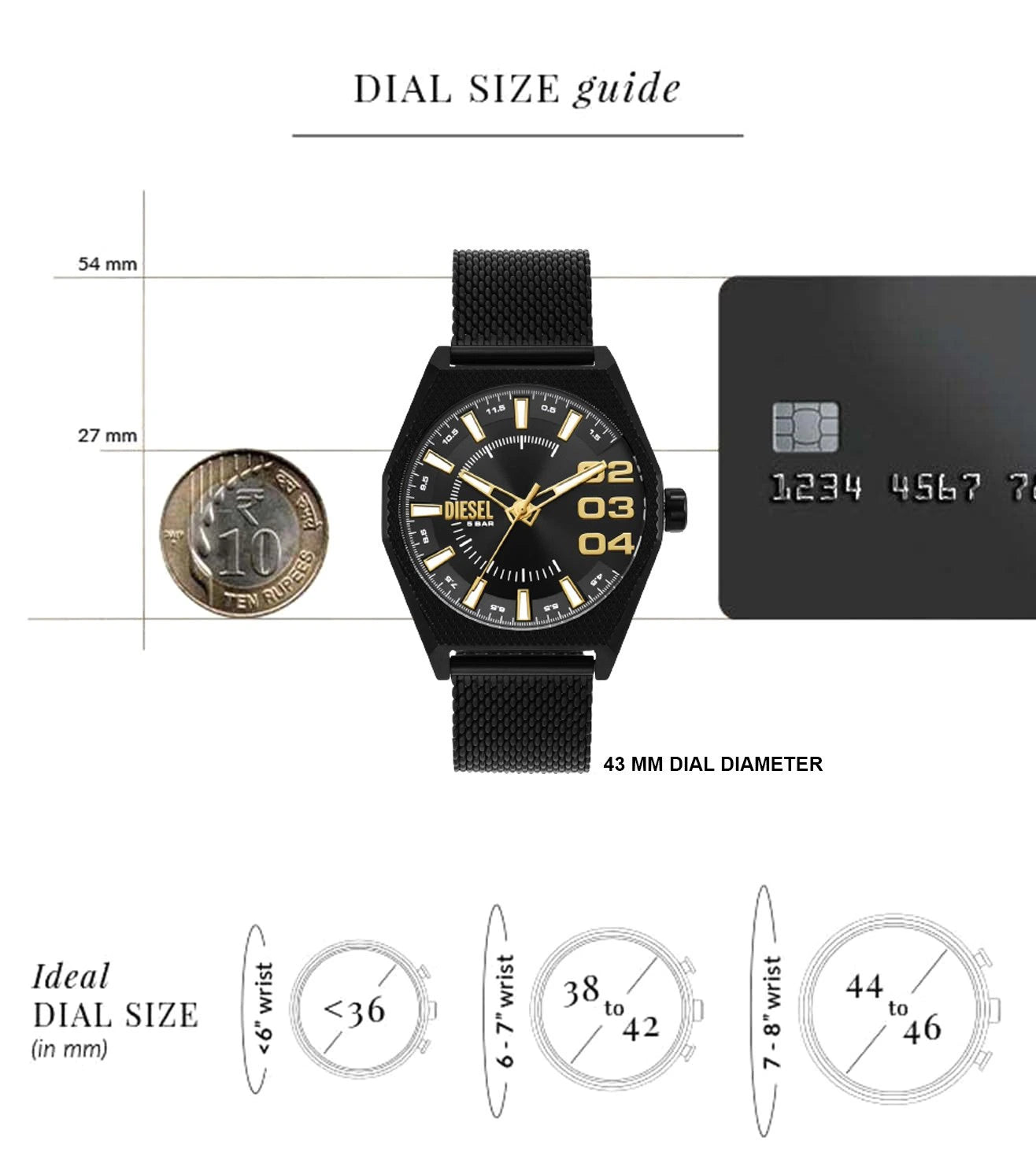 DZ2194 | DIESEL Scraper Analog Watch for Men