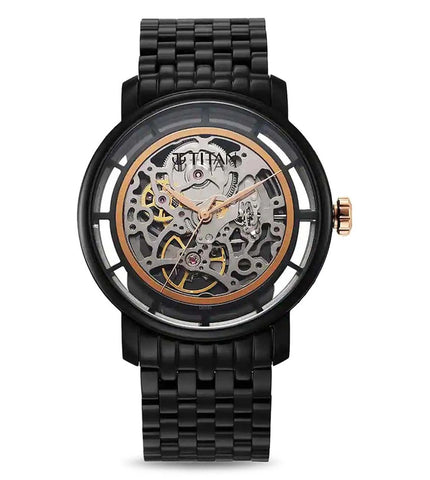 90158KM01 | TITAN Mechanical Slimline Automatic Watch for Men - Buy Now at Sai Creations Watches