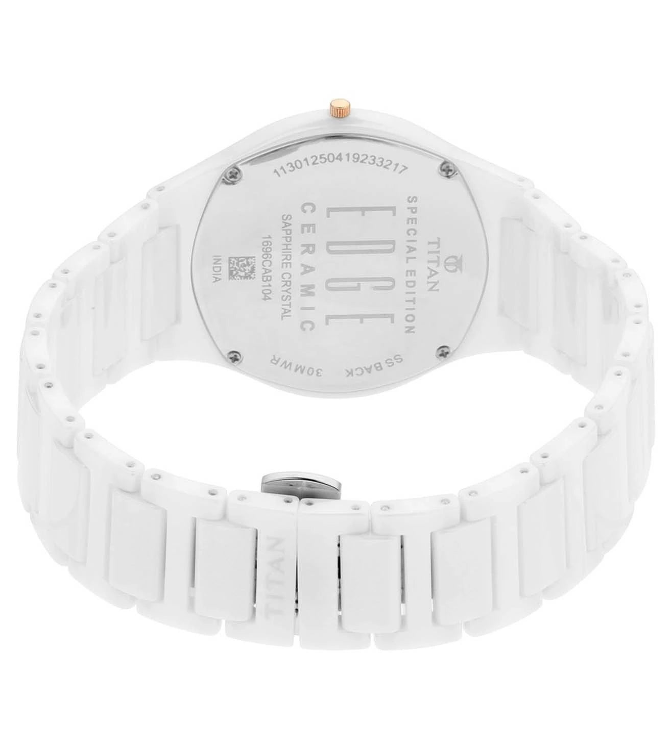 1696QC04 TITAN Edge Ceramics Analog Watch for Men – Sai