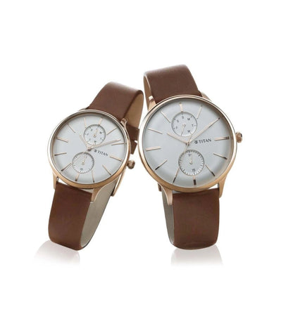 9400394203WL01 | TITAN Modern Bandhan lll Analog Couple Watch