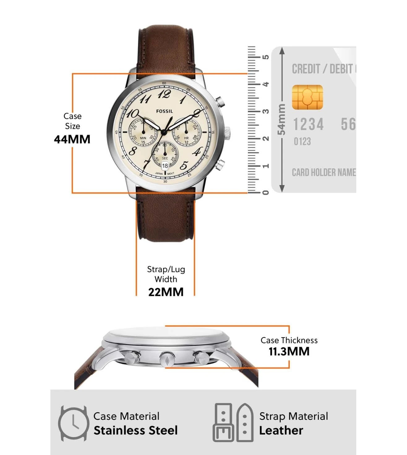 FS6022 | FOSSIL Neutra Chronograph Watch for Men