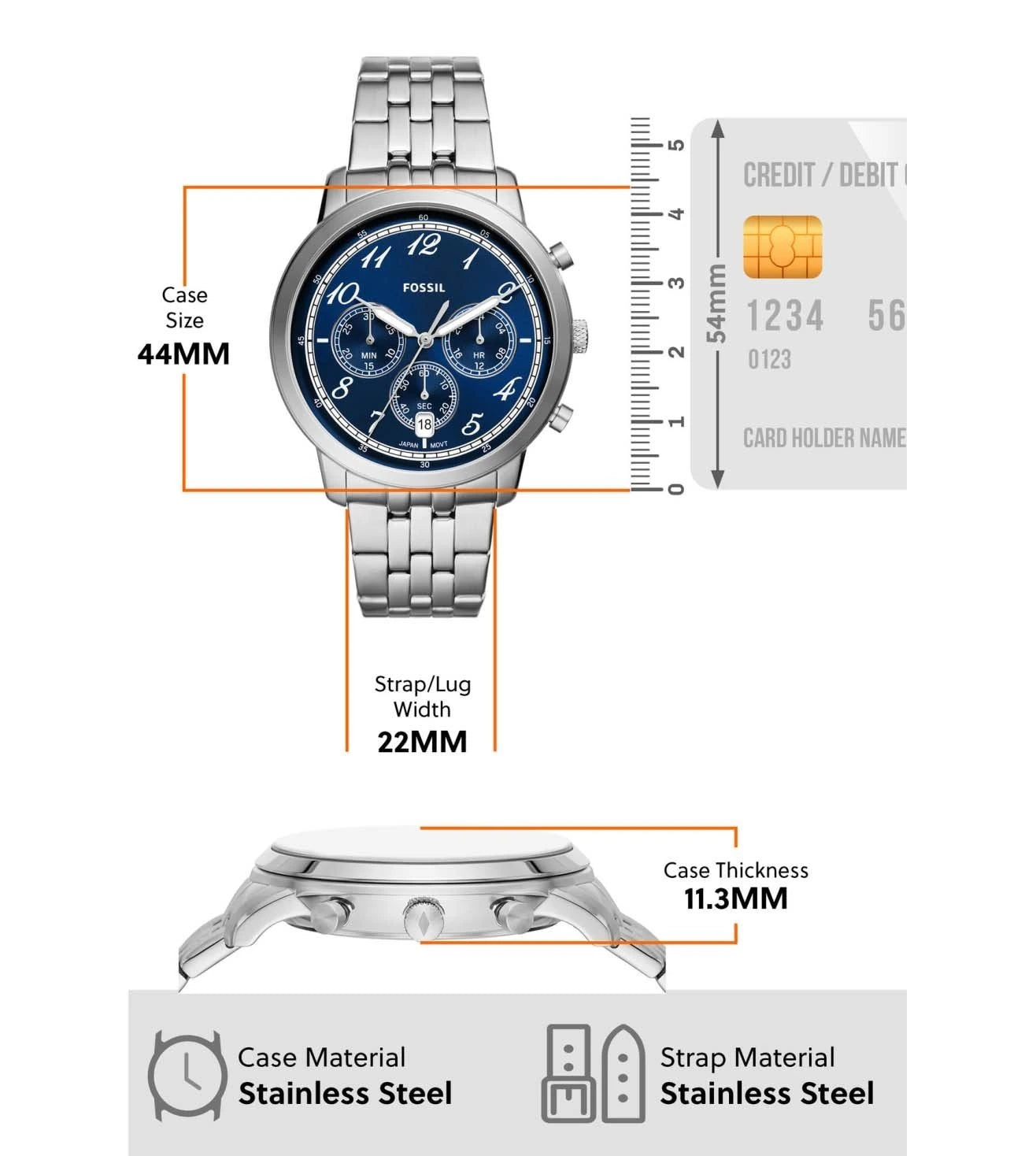 FS6025 | FOSSIL Neutra Chronograph Watch for Men