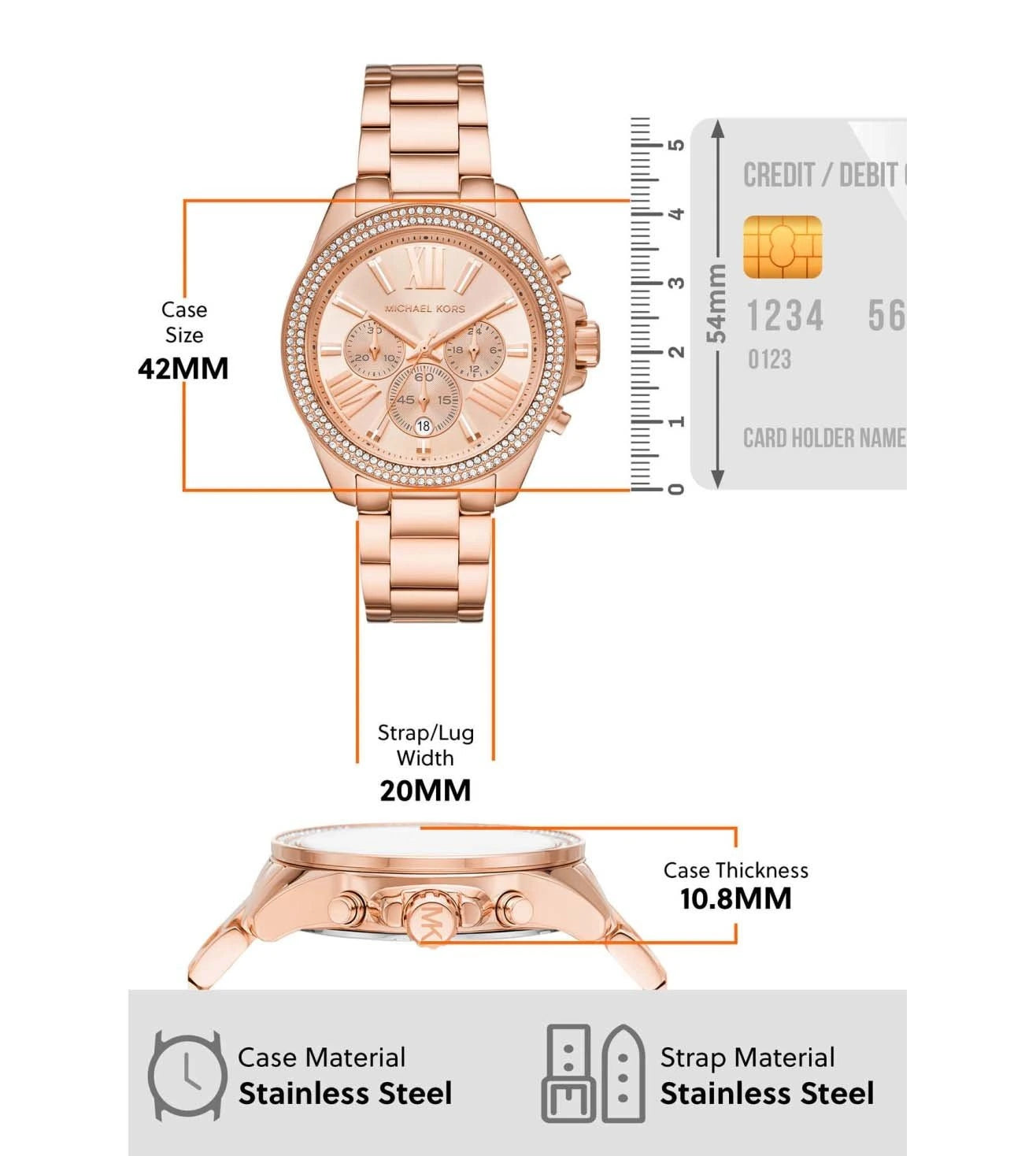 MK7430 | MICHAEL KORS Wren Chronograph Watch for Women