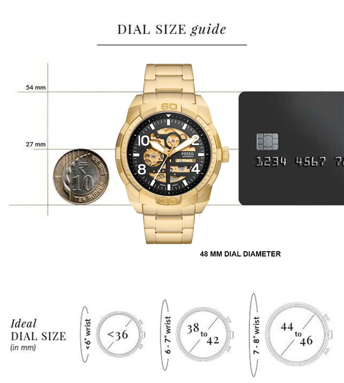 Me3257 ME3257 FOSSIL | Bronson Automatic St Steel Watch (Men) – Sai Creations ...