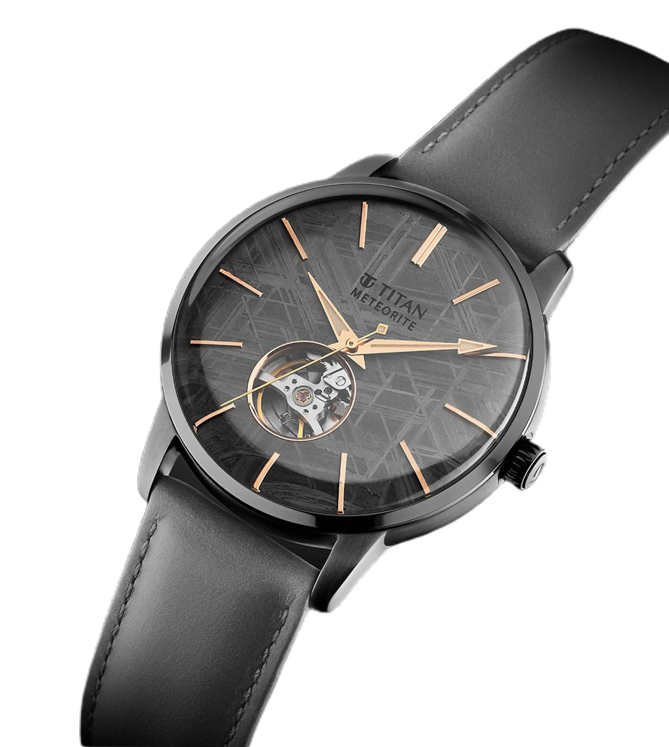 90110QL01 | TITAN Stellar Regallia Meteorite Automatic Watch for Men