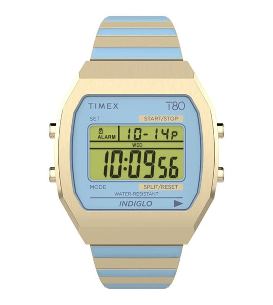 TW2W40800UJ  Timex T80 Indiglo Stainless Steel Strap Watch (Women)