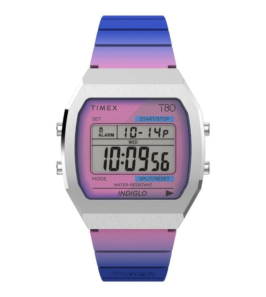 TW2V74600X8 Timex T80 Indiglo Resin Strap Watch (Unisex)