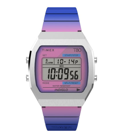 TW2V74600X8 Timex | T80 Indiglo Resin Strap Watch (Unisex) - Buy Now at Sai Creations Watches