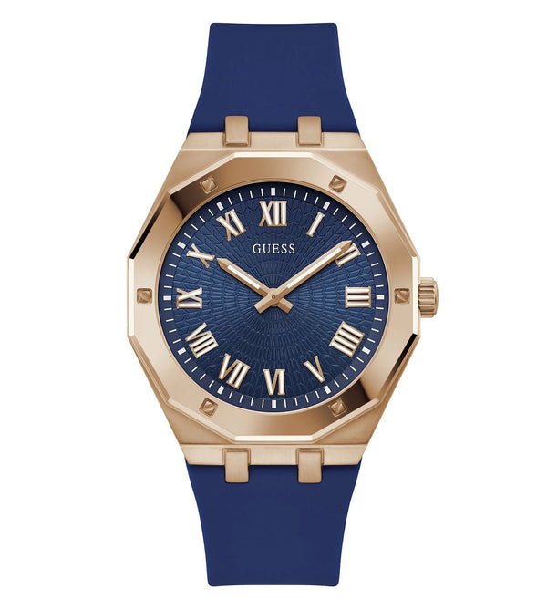 GUESS Blue Dial with Roman Numerals Analog Men's Astrological Watch - GW0663G3