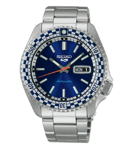 SRPK65K1 | SEIKO Checker Flag Special Edition 5 Sports Automatic Watch for Men - Buy Now at Sai Creations Watches