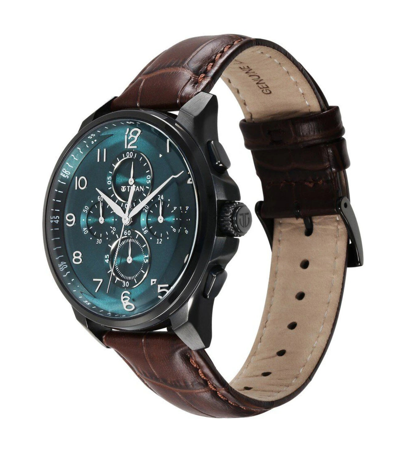 90169NL01 | TITAN Classique Chronograph Watch for Men