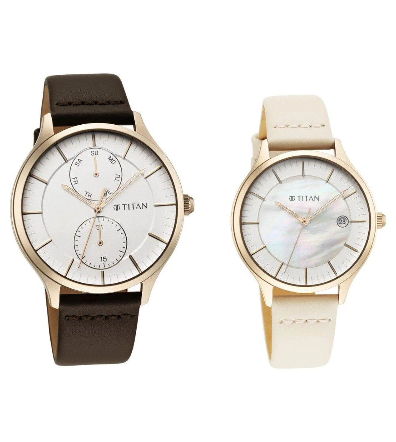 NR9400494204WL01P | TITAN Bandhan Analog Couple Watch