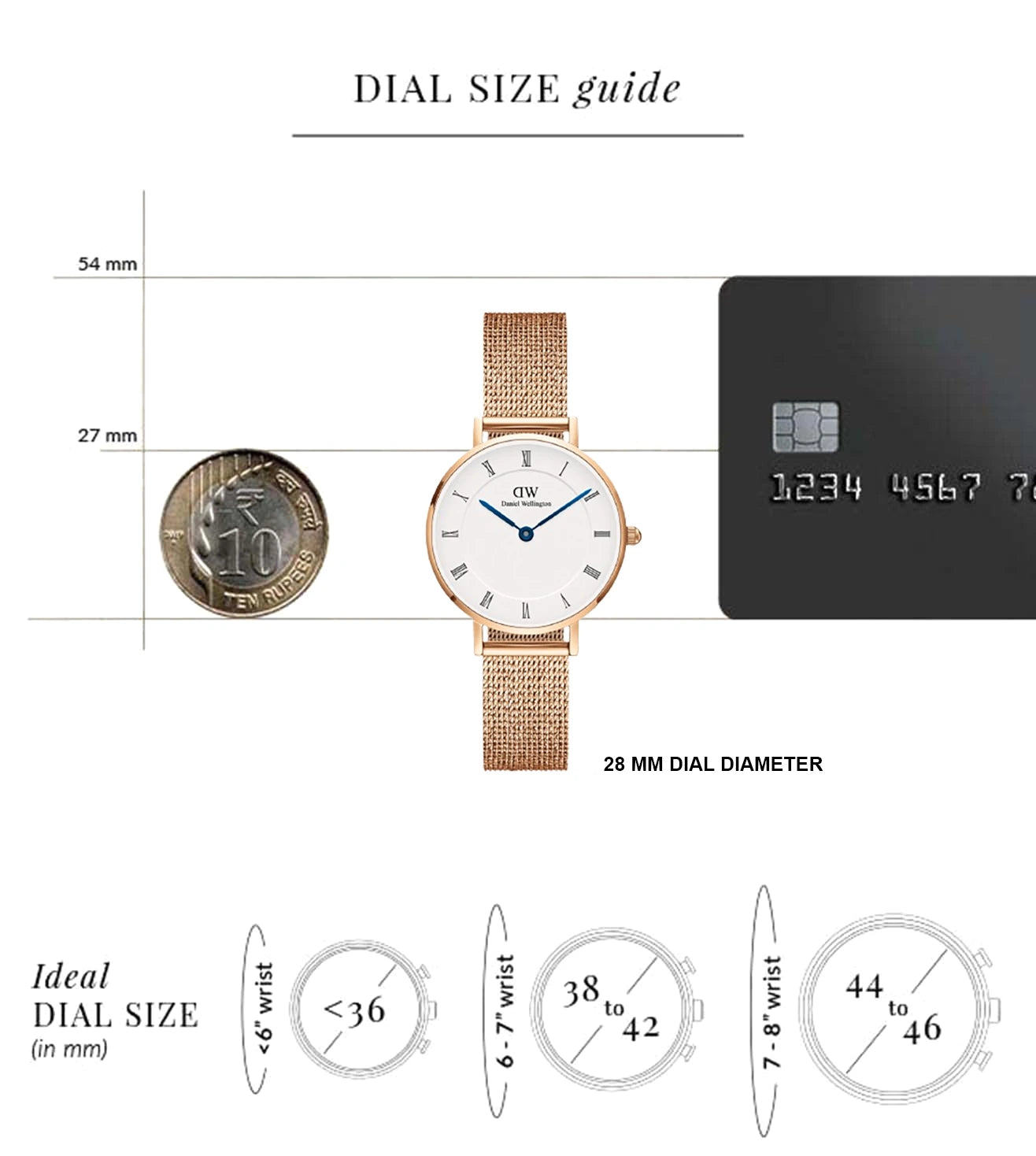 DW00100681K | DANIEL WELLINGTON Petite Analog Watch for Women