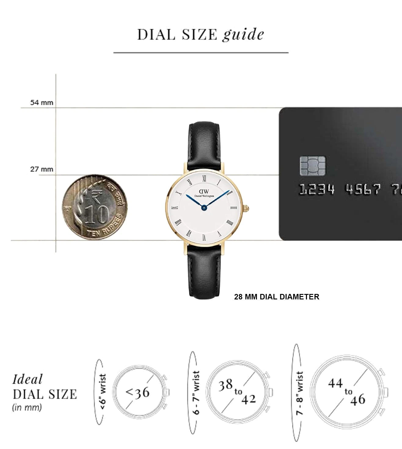 DW00100686K | DANIEL WELLINGTON Petite Analog Watch for Women