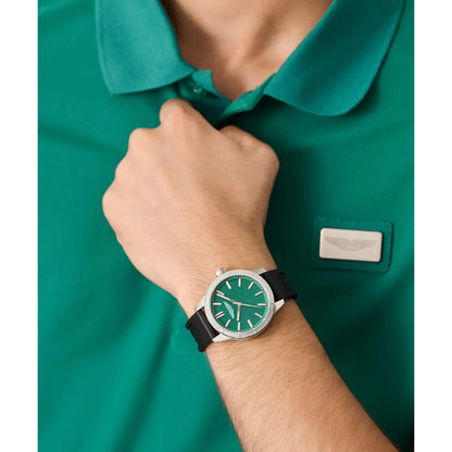 Aston Martin Quartz Silver Round Dial Analog Men's Watch MTIH1F503