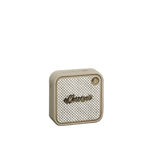 Marshall portable speaker on a dark background