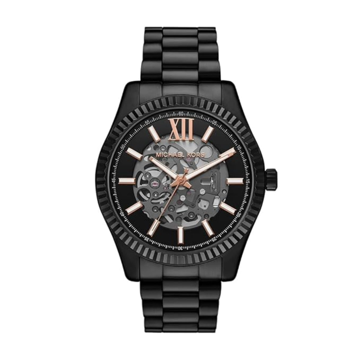 Michael Kors Lexington Black Dial Analog Automatic Men's Watch