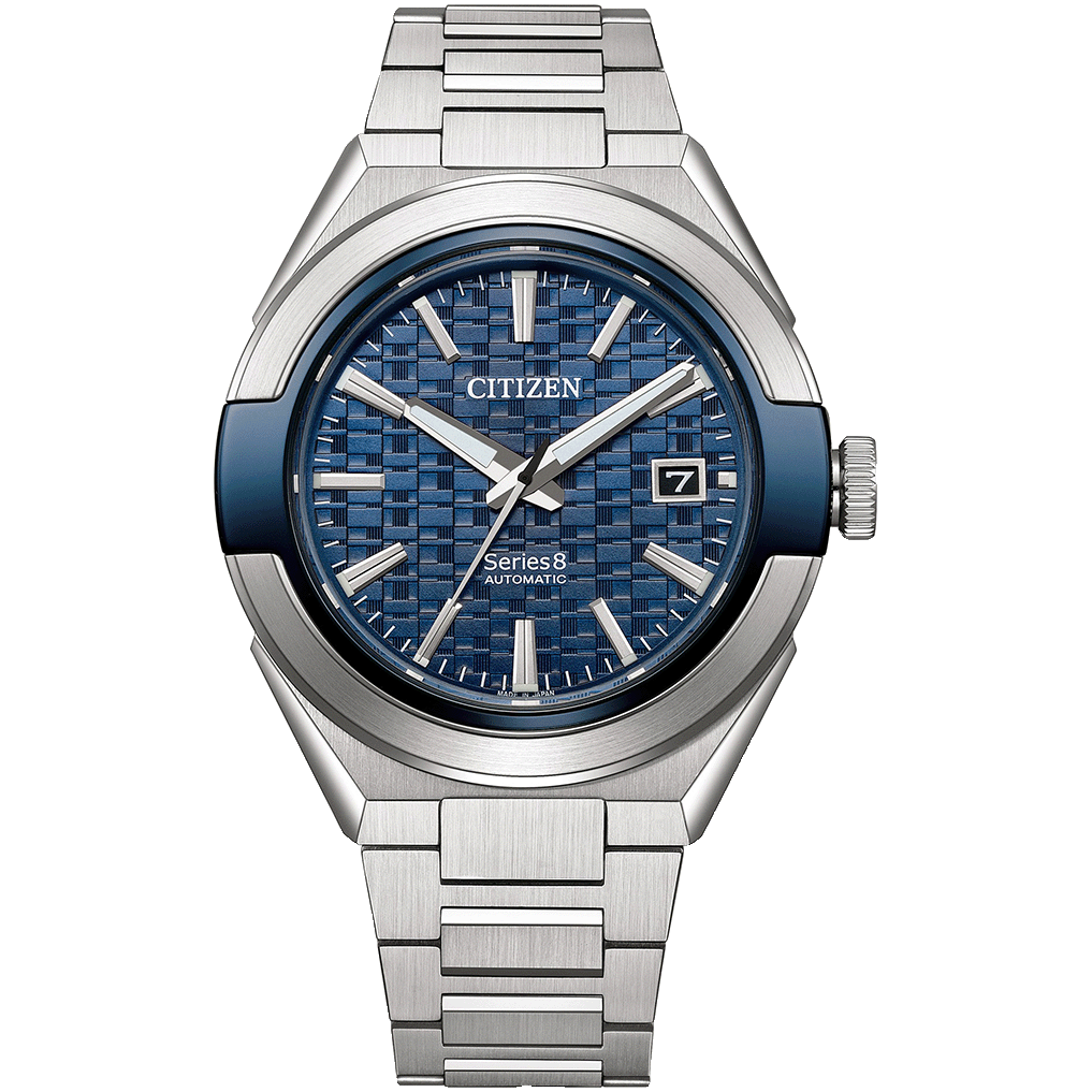 Citizen Mechanical Series 8 870 Blue Dial Automatic Men's Watch - NA1037-53L