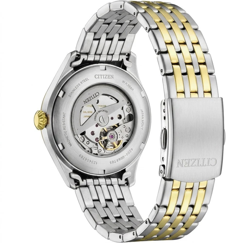 Citizen Mechanical Champagne Dial Analog Automatic Men's Watch NH8414-58B