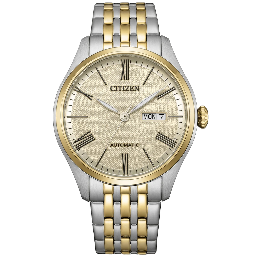 Citizen Mechanical Champagne Dial Analog Automatic Men's Watch NH8414-58B