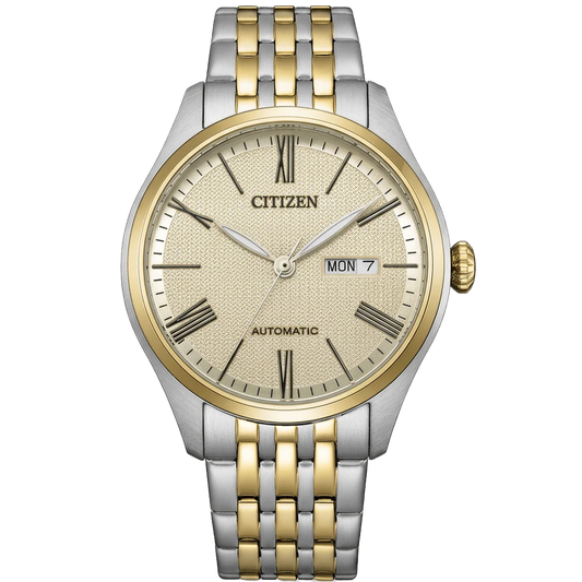 Citizen Mechanical Champagne Dial Analog Automatic Men's Watch NH8414-58B
