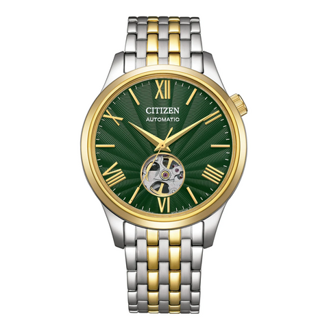 Citizen Green Dial Mechanical Automatic Men's Watch - NH9134-83X - Buy Now at Sai Creations Watches