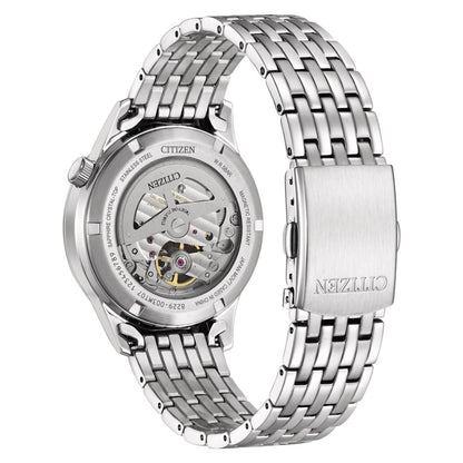 Citizen Open Heart Automatic Silver Dial Mechanical Men's Watch NH9138-82A