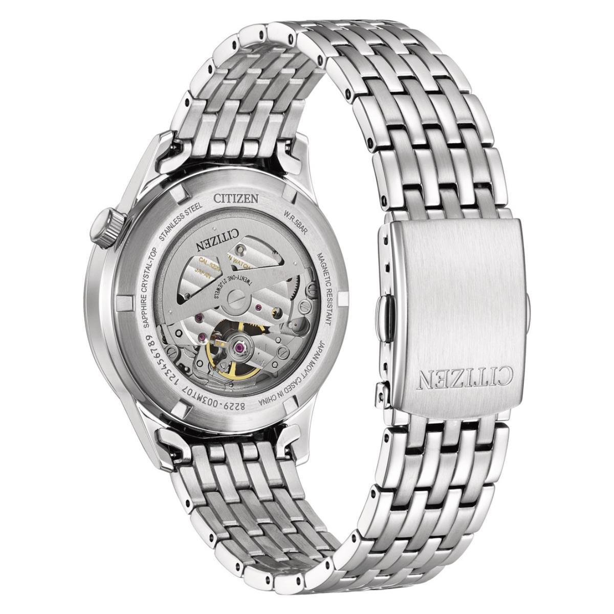 Citizen Open Heart Automatic Blue Dial Mechanical Men's Watch NH9138-82L