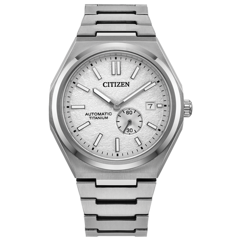 NJ0180-80A Citizen | White Dial Zenshin Mechanical Watch (Men) - Buy Now at Sai Creations Watches