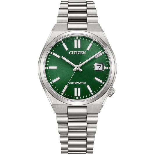 Citizen Automatic Green Dial Stainless Steel Men’s Watch - NJ0200-50X