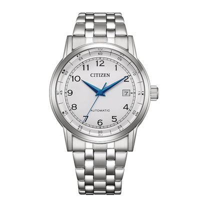 Citizen White Dial Analog Automatic Stainless Steel Men's Watch NJ0210-56A