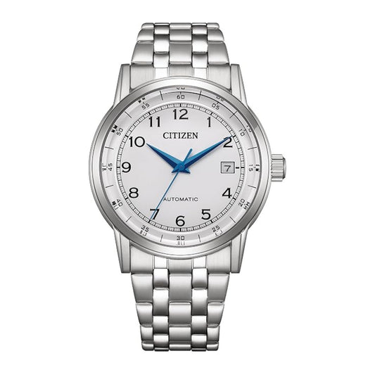 Citizen White Dial Analog Automatic Stainless Steel Men's Watch NJ0210-56A