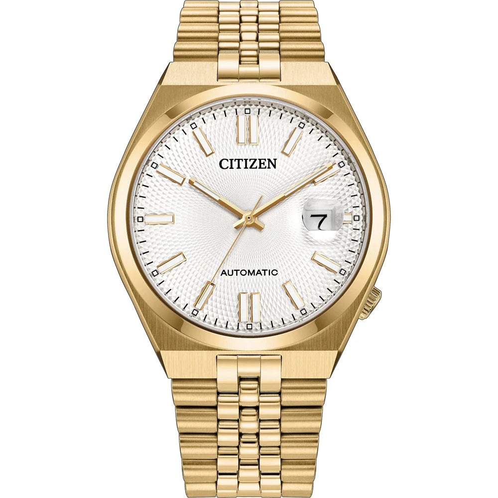 Citizen Tsuyosa 60 White Dial Analog Automatic Men's Watch NK0022-50A